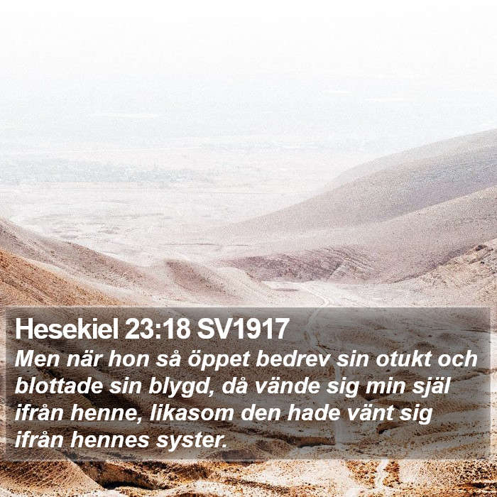 Hesekiel 23:18 SV1917 Bible Study