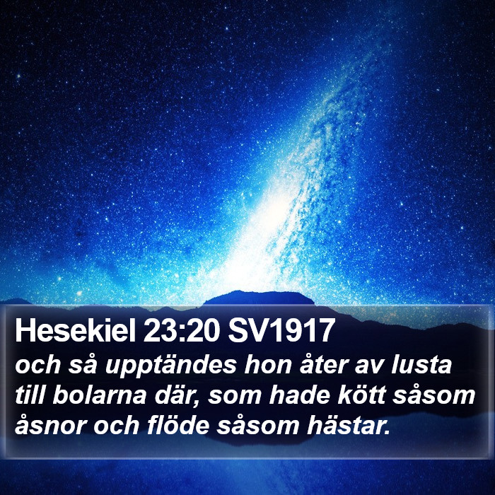 Hesekiel 23:20 SV1917 Bible Study