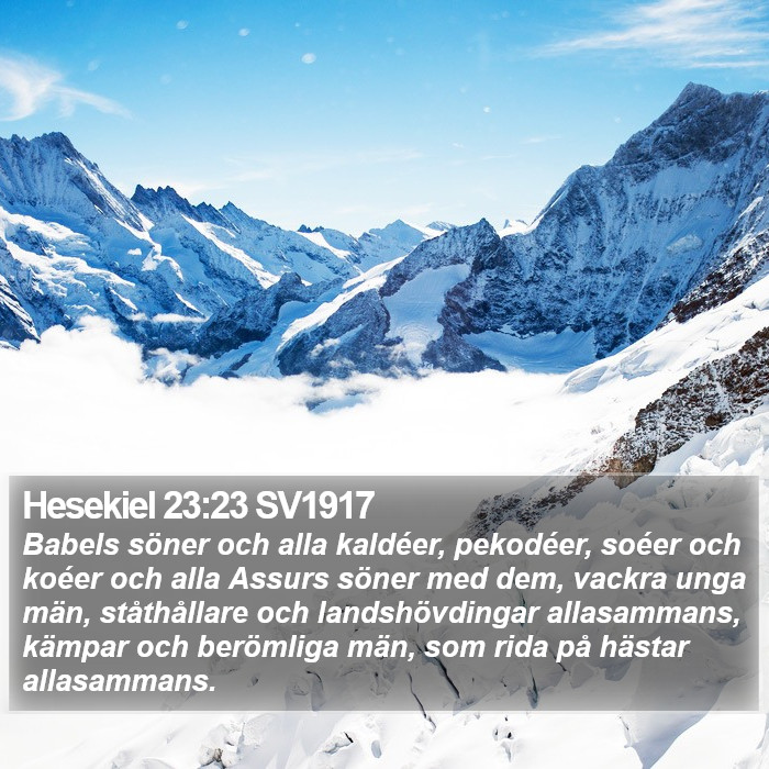 Hesekiel 23:23 SV1917 Bible Study