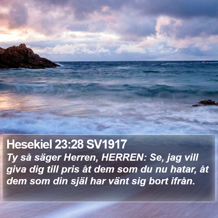 Hesekiel 23:28 SV1917 Bible Study