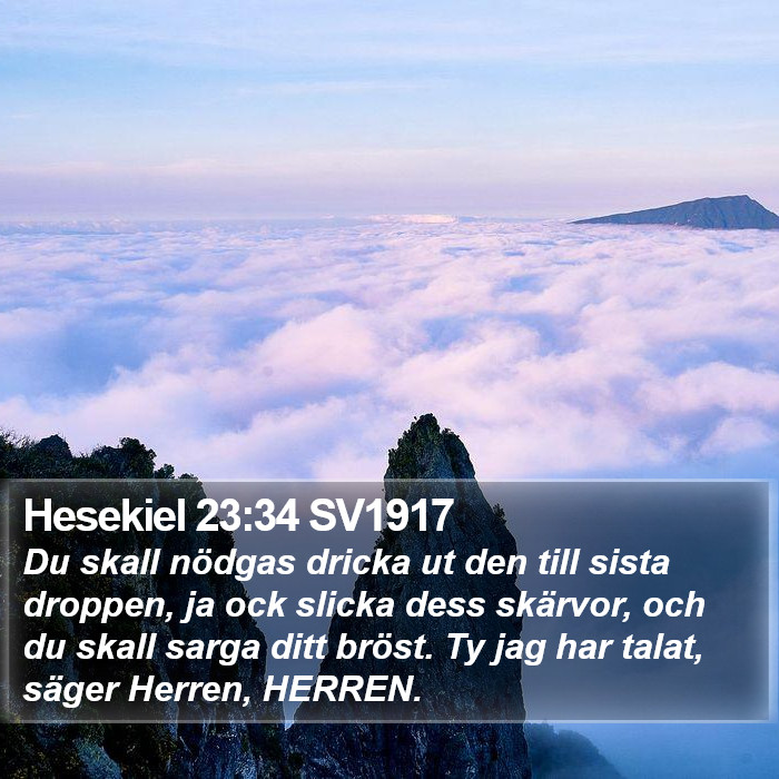 Hesekiel 23:34 SV1917 Bible Study