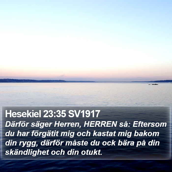 Hesekiel 23:35 SV1917 Bible Study