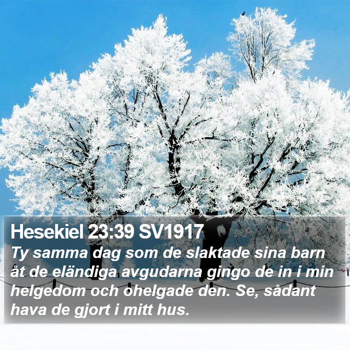 Hesekiel 23:39 SV1917 Bible Study