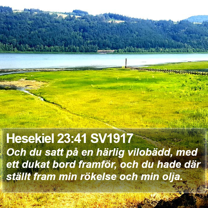 Hesekiel 23:41 SV1917 Bible Study