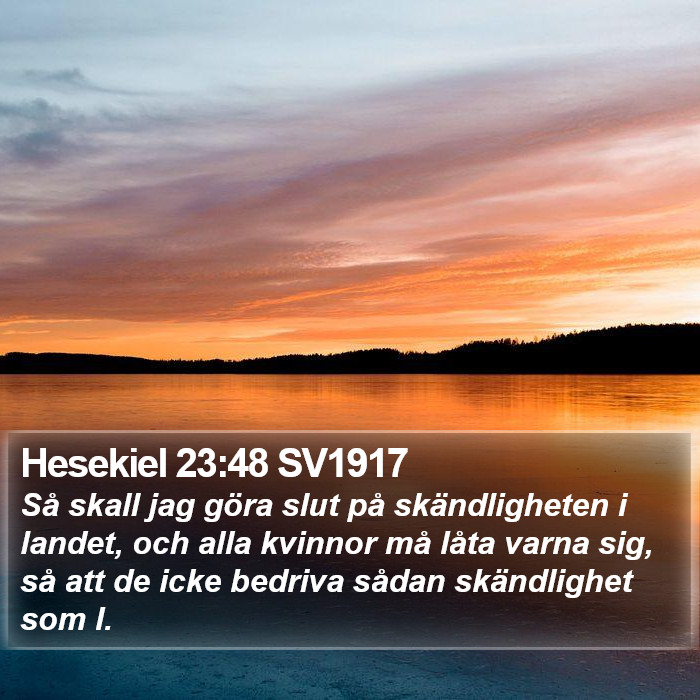 Hesekiel 23:48 SV1917 Bible Study