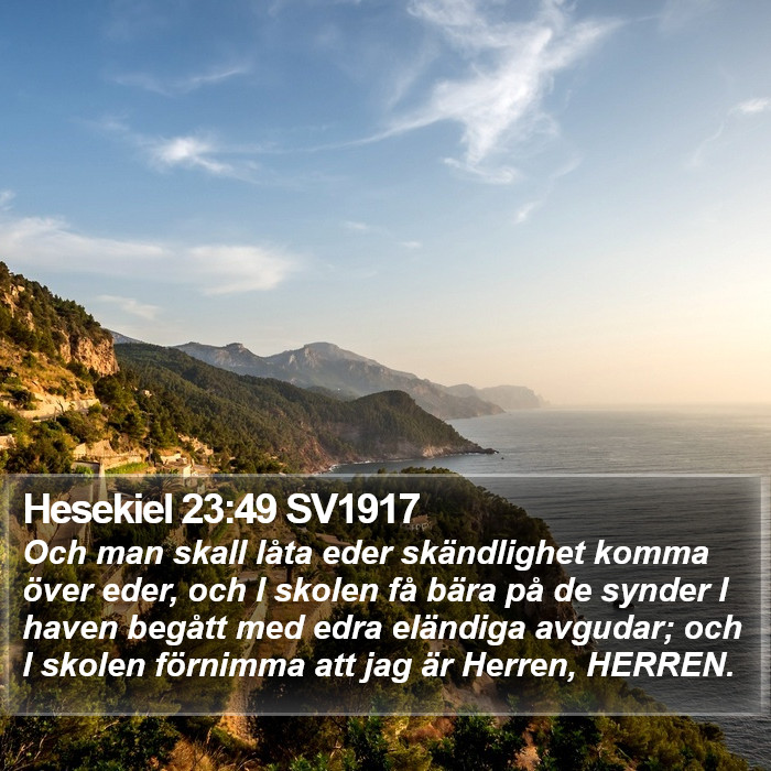 Hesekiel 23:49 SV1917 Bible Study