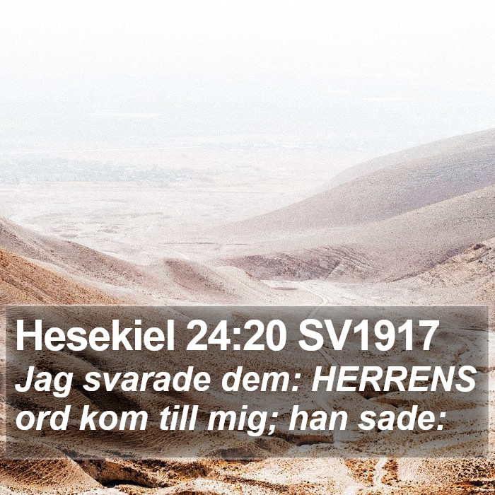 Hesekiel 24:20 SV1917 Bible Study