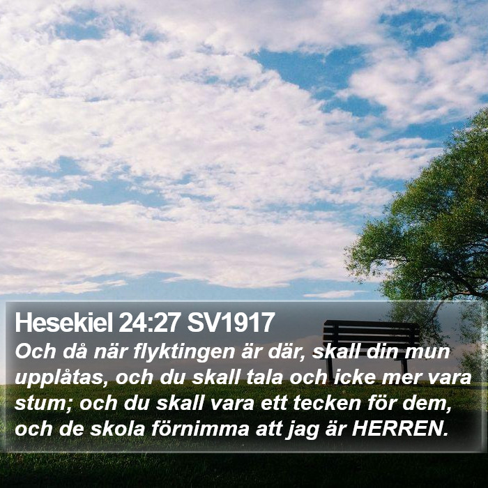 Hesekiel 24:27 SV1917 Bible Study