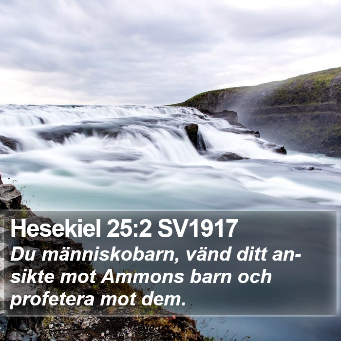 Hesekiel 25:2 SV1917 Bible Study