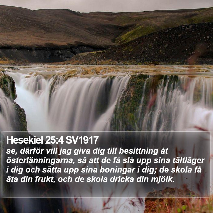 Hesekiel 25:4 SV1917 Bible Study