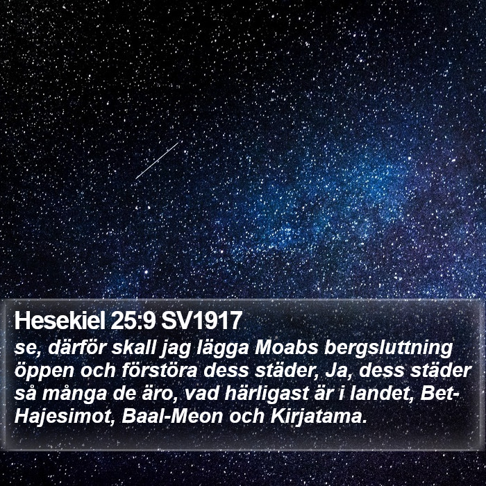 Hesekiel 25:9 SV1917 Bible Study