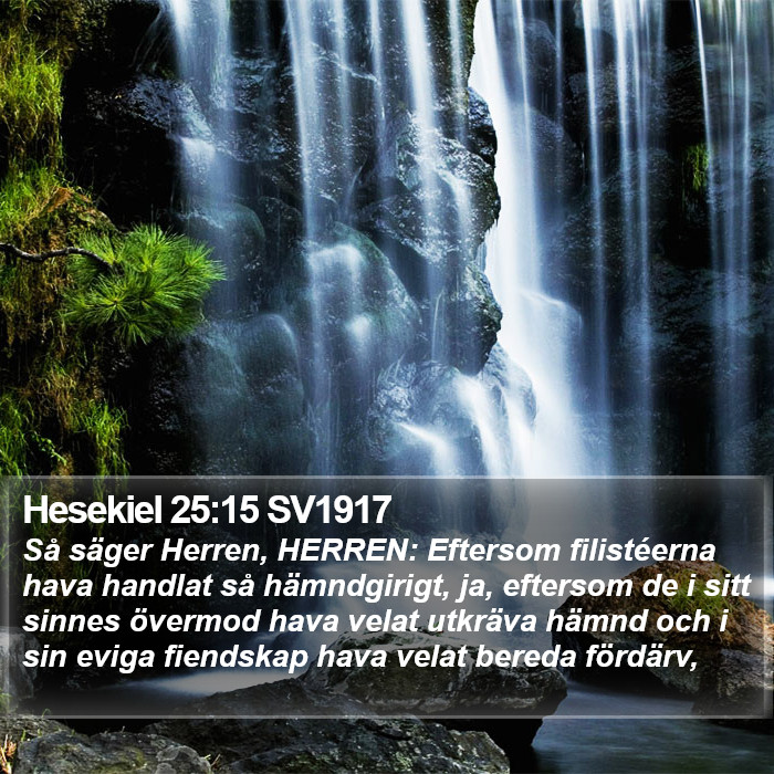 Hesekiel 25:15 SV1917 Bible Study