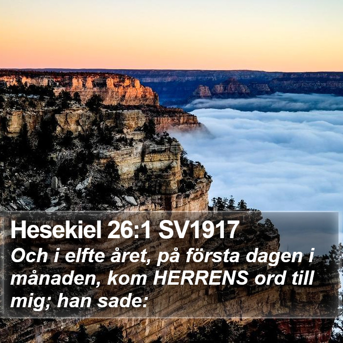 Hesekiel 26:1 SV1917 Bible Study