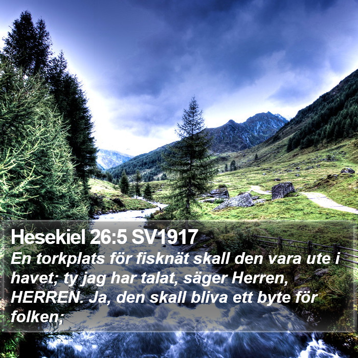 Hesekiel 26:5 SV1917 Bible Study