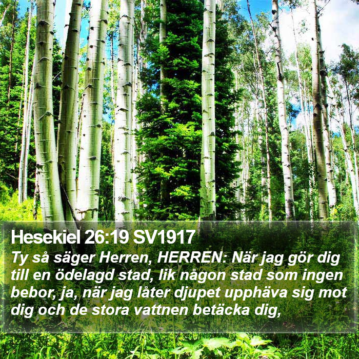 Hesekiel 26:19 SV1917 Bible Study