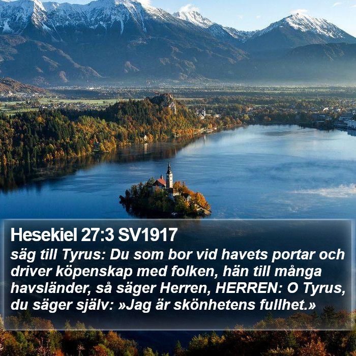 Hesekiel 27:3 SV1917 Bible Study