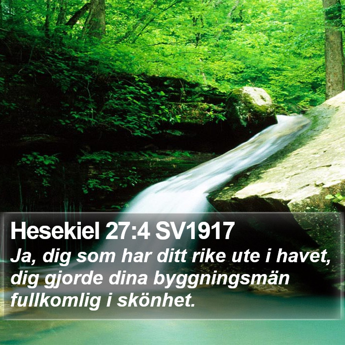 Hesekiel 27:4 SV1917 Bible Study