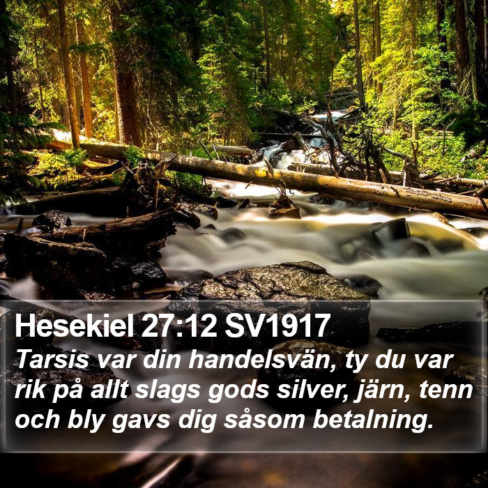 Hesekiel 27:12 SV1917 Bible Study