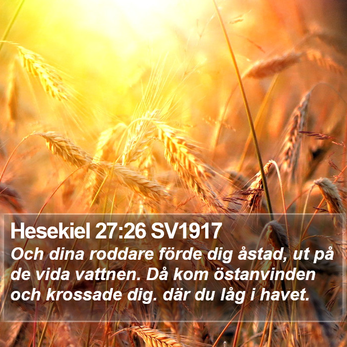 Hesekiel 27:26 SV1917 Bible Study