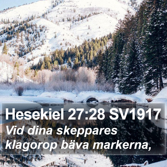 Hesekiel 27:28 SV1917 Bible Study