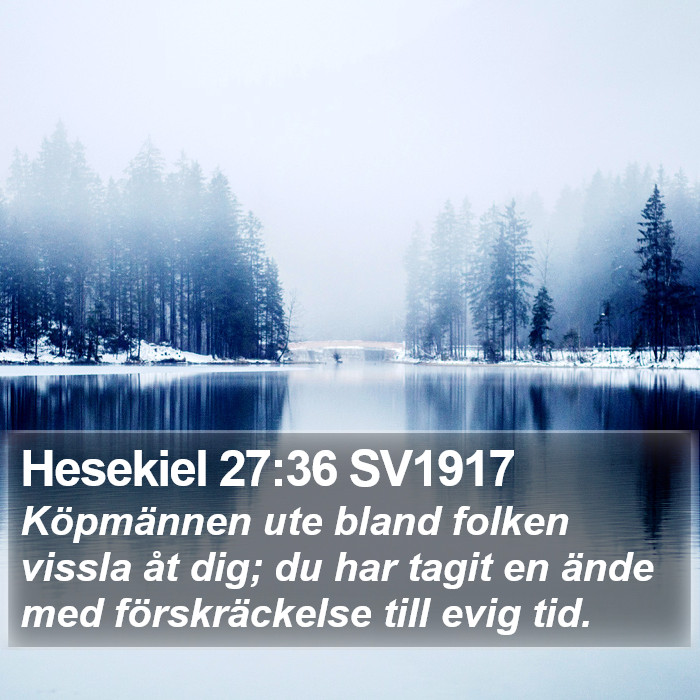 Hesekiel 27:36 SV1917 Bible Study