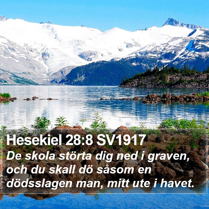 Hesekiel 28:8 SV1917 Bible Study