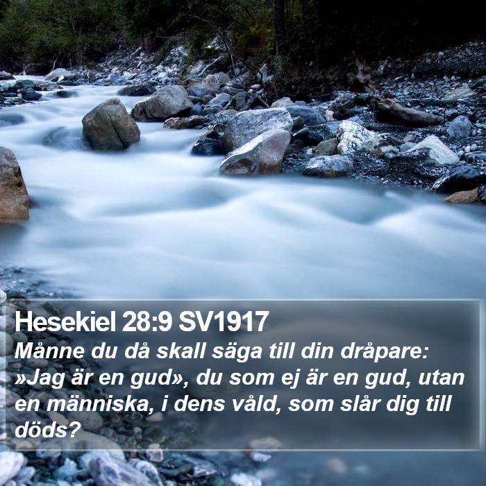 Hesekiel 28:9 SV1917 Bible Study