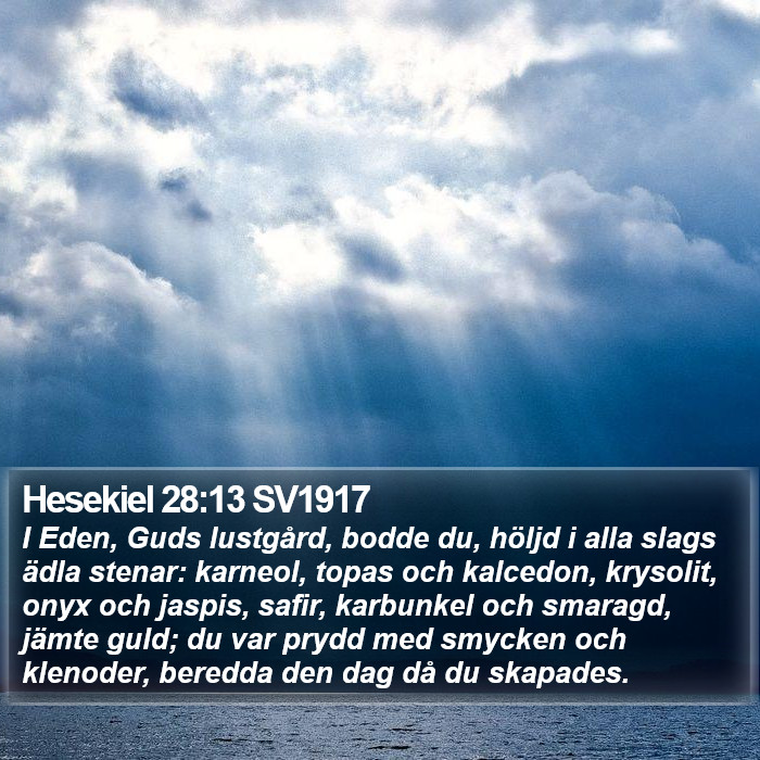 Hesekiel 28:13 SV1917 Bible Study