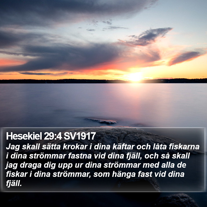 Hesekiel 29:4 SV1917 Bible Study