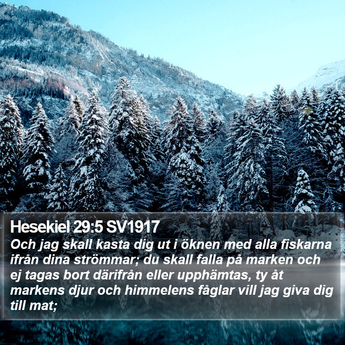 Hesekiel 29:5 SV1917 Bible Study