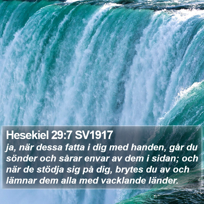 Hesekiel 29:7 SV1917 Bible Study