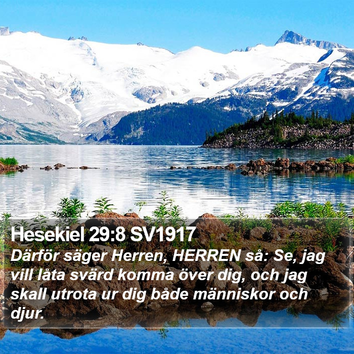 Hesekiel 29:8 SV1917 Bible Study