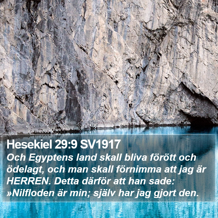 Hesekiel 29:9 SV1917 Bible Study