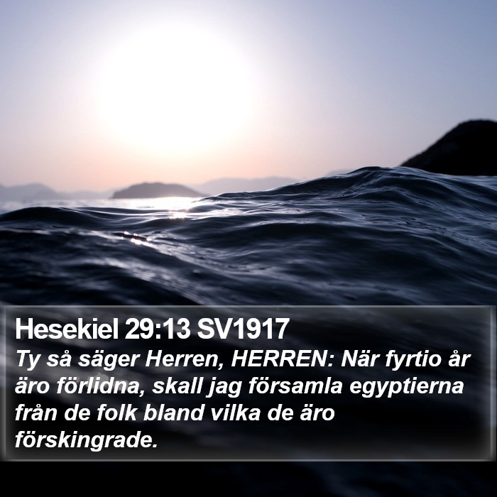 Hesekiel 29:13 SV1917 Bible Study