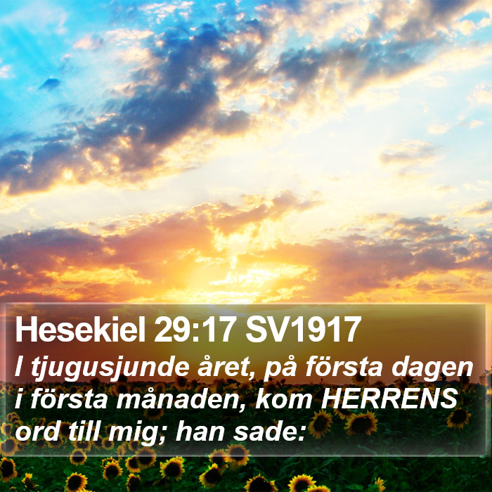 Hesekiel 29:17 SV1917 Bible Study