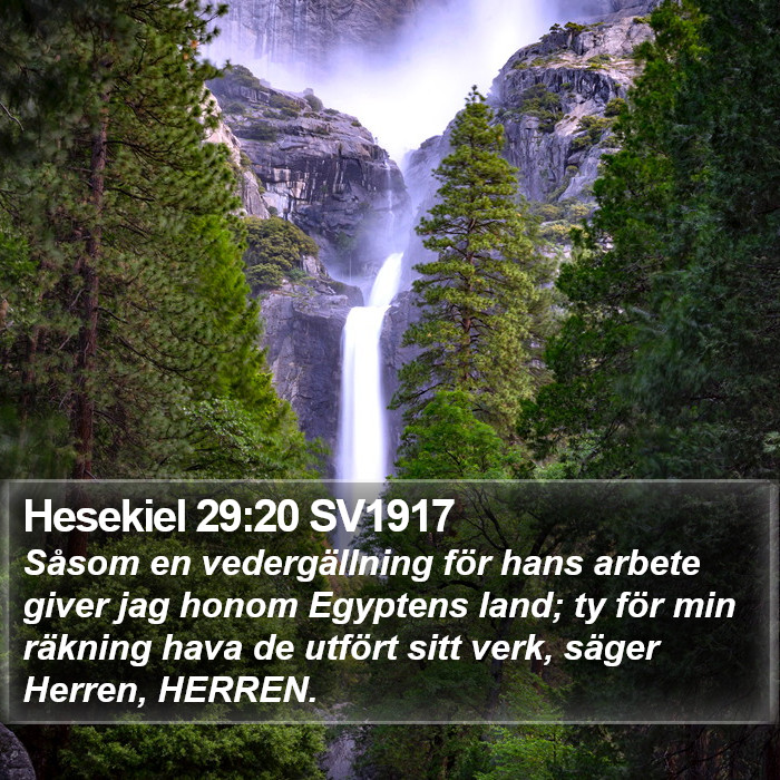 Hesekiel 29:20 SV1917 Bible Study