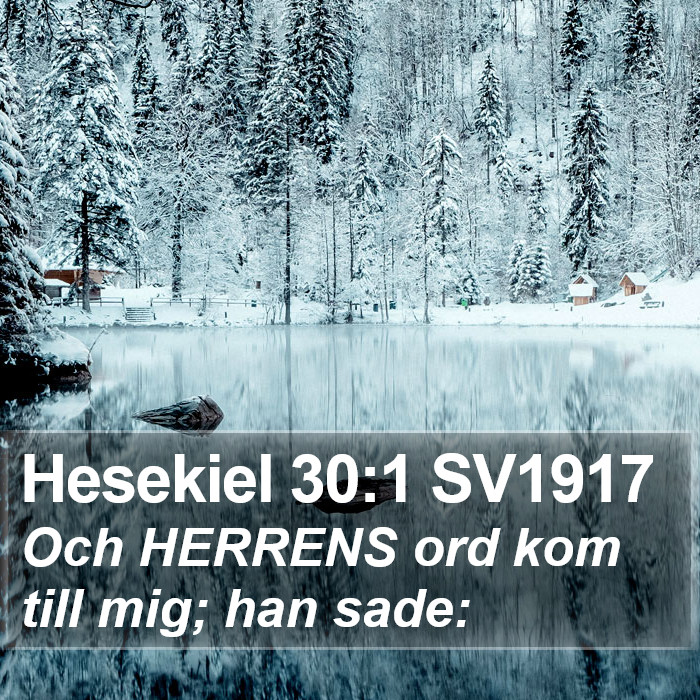 Hesekiel 30:1 SV1917 Bible Study