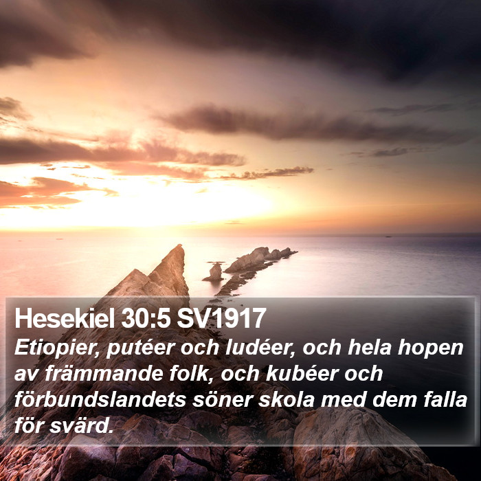 Hesekiel 30:5 SV1917 Bible Study