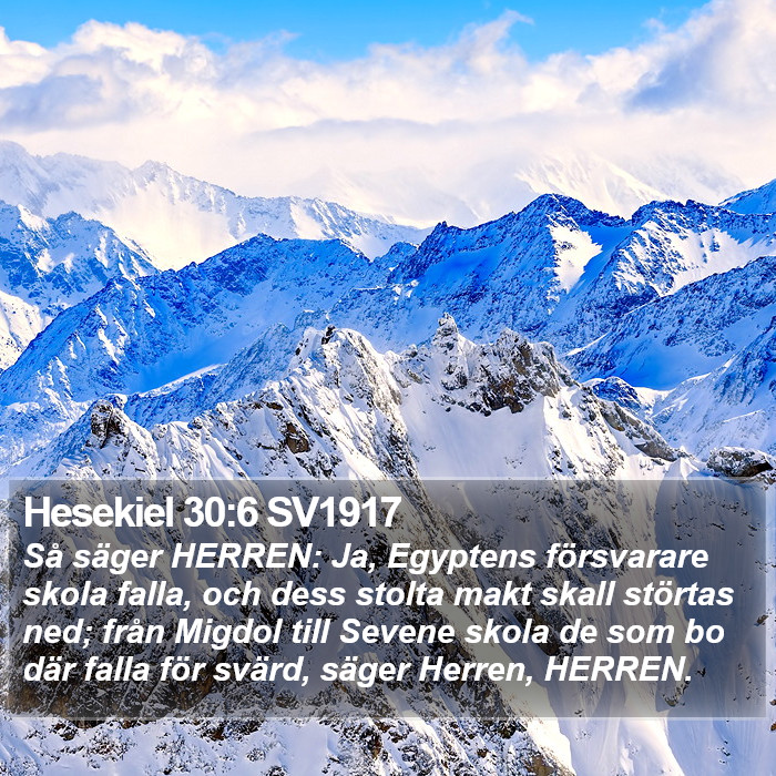 Hesekiel 30:6 SV1917 Bible Study