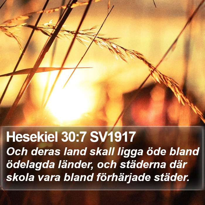 Hesekiel 30:7 SV1917 Bible Study