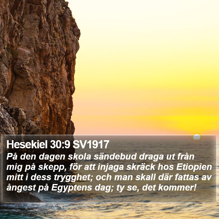 Hesekiel 30:9 SV1917 Bible Study