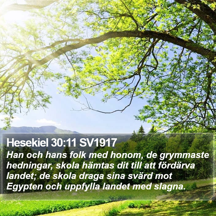 Hesekiel 30:11 SV1917 Bible Study