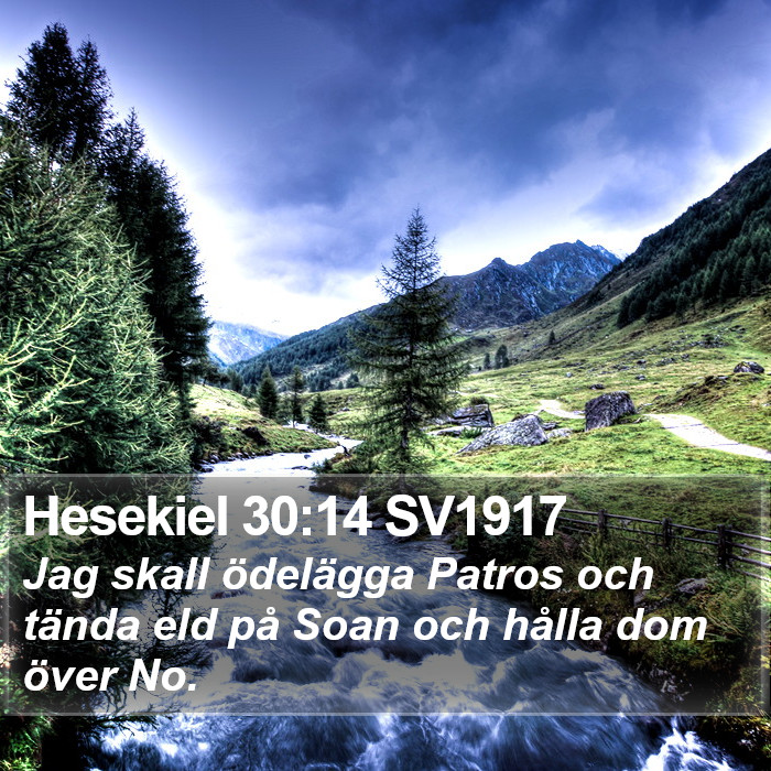 Hesekiel 30:14 SV1917 Bible Study