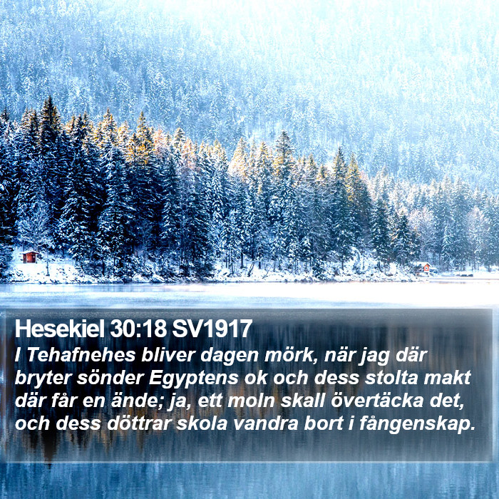 Hesekiel 30:18 SV1917 Bible Study