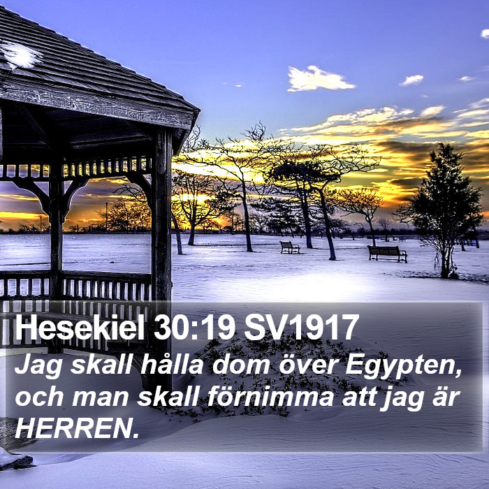 Hesekiel 30:19 SV1917 Bible Study