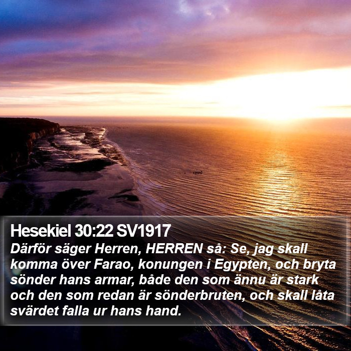 Hesekiel 30:22 SV1917 Bible Study