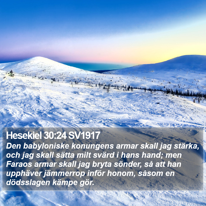 Hesekiel 30:24 SV1917 Bible Study