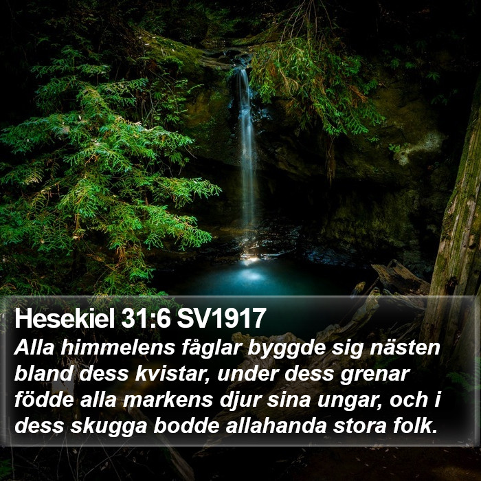 Hesekiel 31:6 SV1917 Bible Study