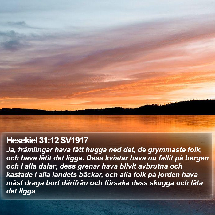 Hesekiel 31:12 SV1917 Bible Study