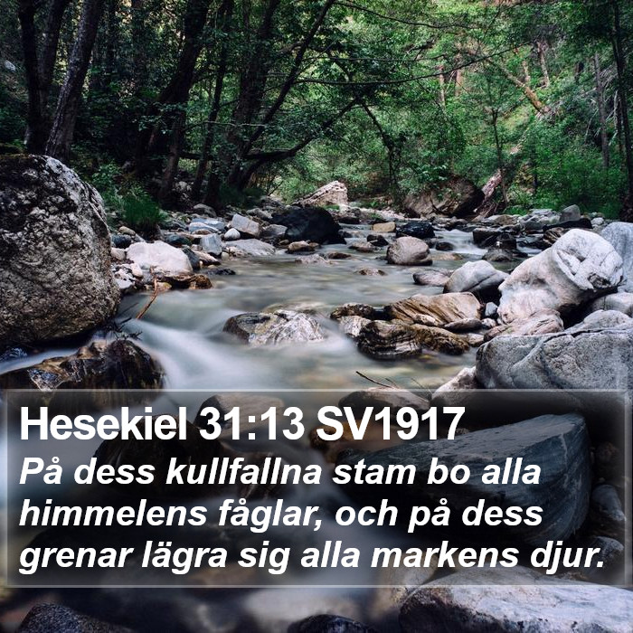 Hesekiel 31:13 SV1917 Bible Study